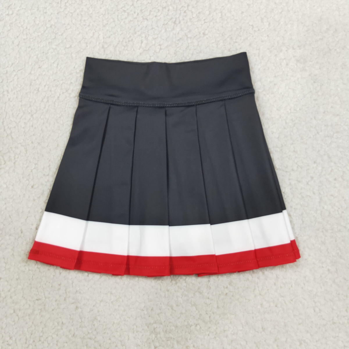 GLK0320 Baby Girls Black White Red Yoga Active Plaeted Skirt Shorts Bottom