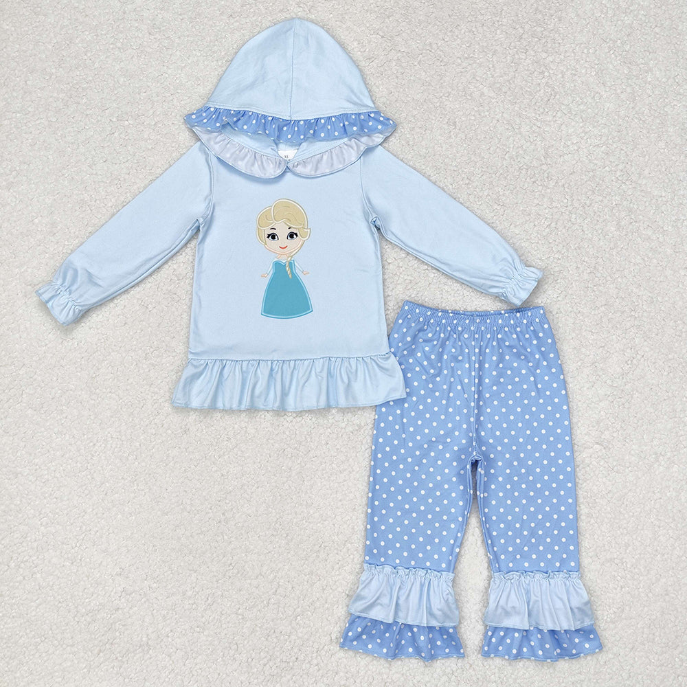 Sibling Baby Girls Floral Dinosaurs Pockets Hoodies Ruffle Leggings Pant Clothes Sets
