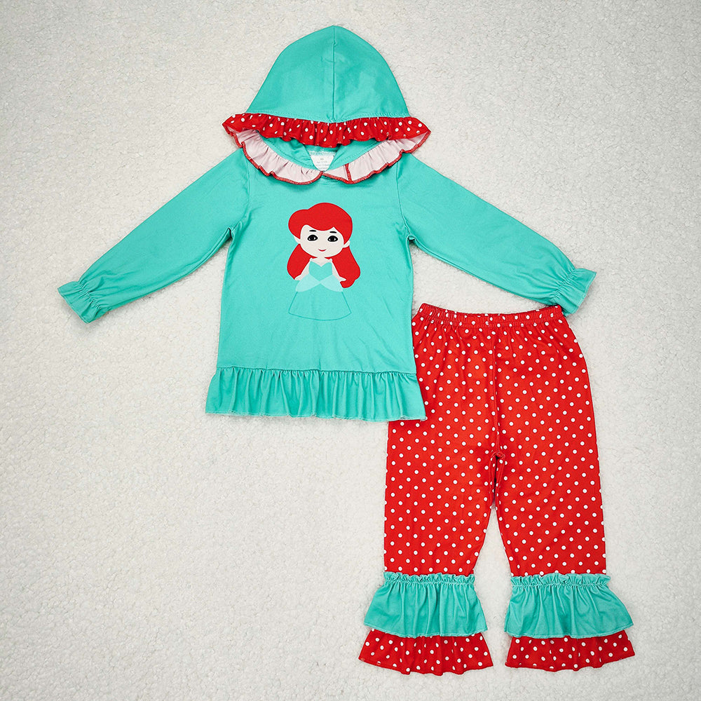 Sibling Baby Girls Floral Dinosaurs Pockets Hoodies Ruffle Leggings Pant Clothes Sets