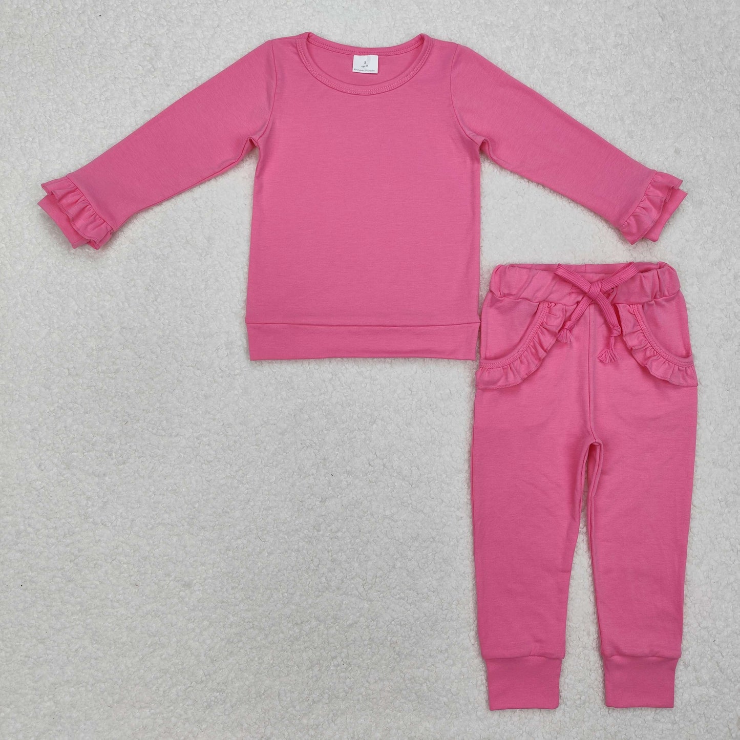 GLP2258    toddler girl clothes hot pink girl winter clothes set