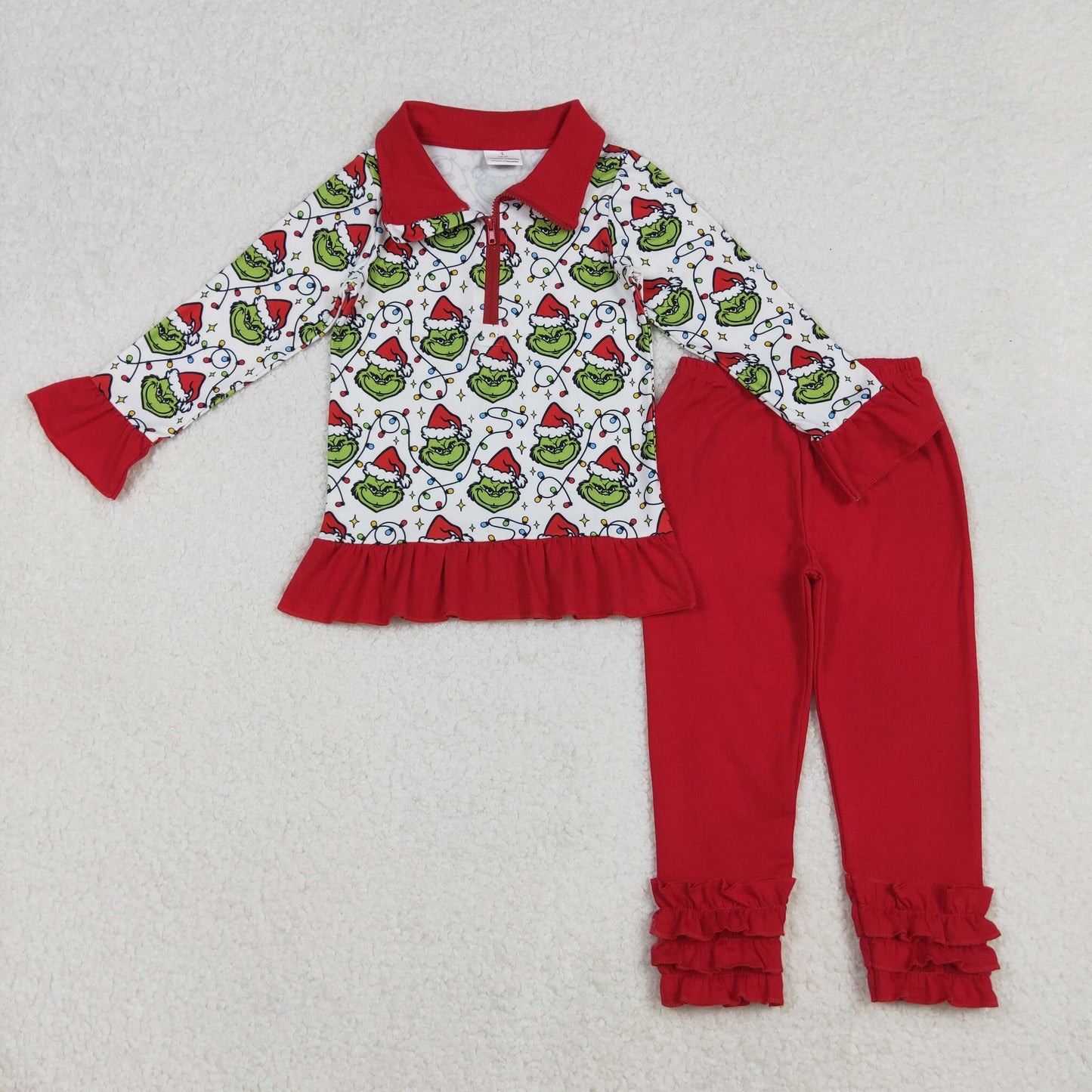 Sibling Baby Boys Girls Santa Grin Pullovers Top Leggings Pants Christmas Clothes Sets