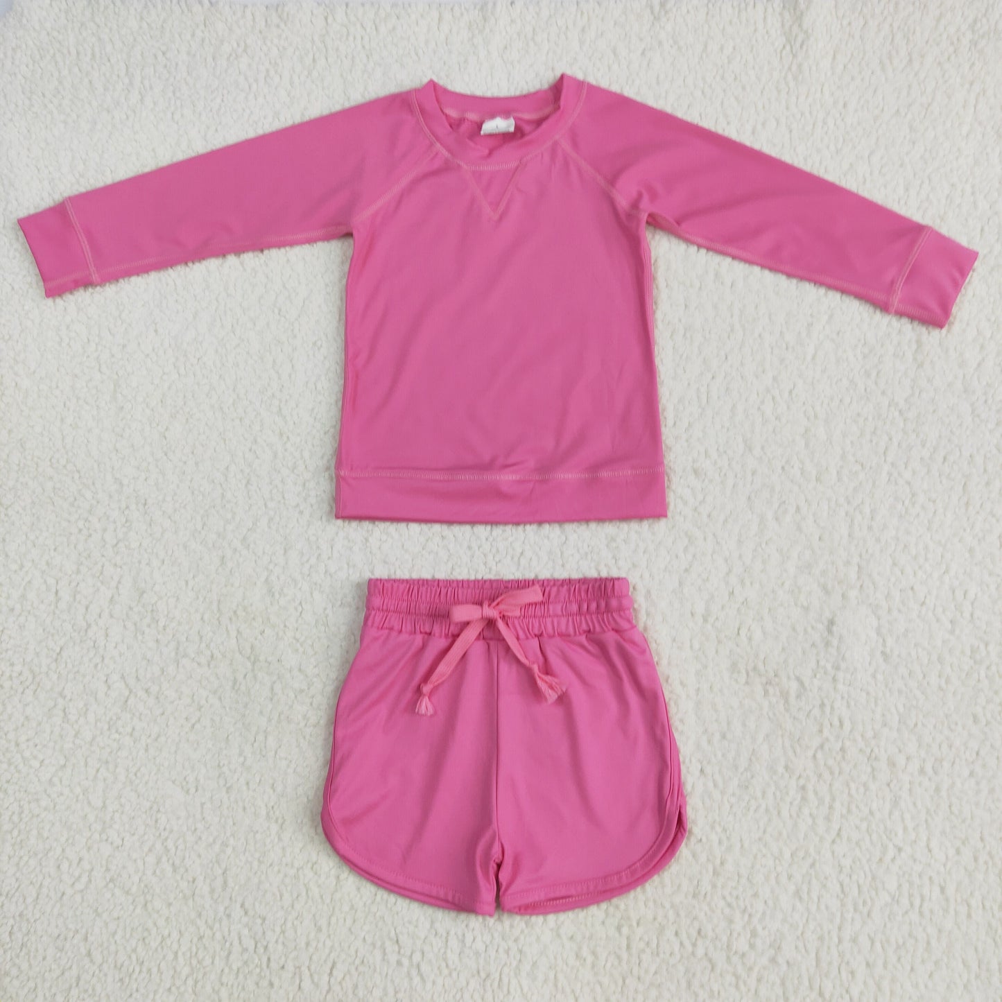 Sibling Baby Girls Colorful Long Sleeves Shirts Top Shorts With Belt Sets