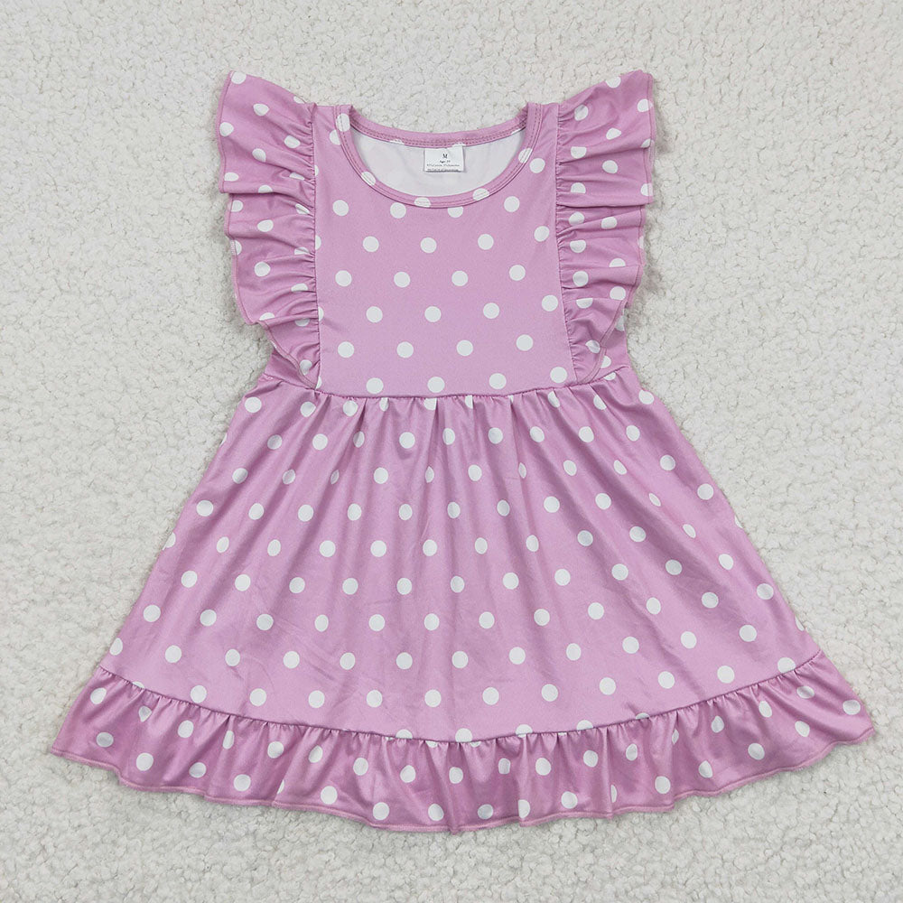 Sibling Sister Baby Girls Ruffles Summer Knee Length Dresses