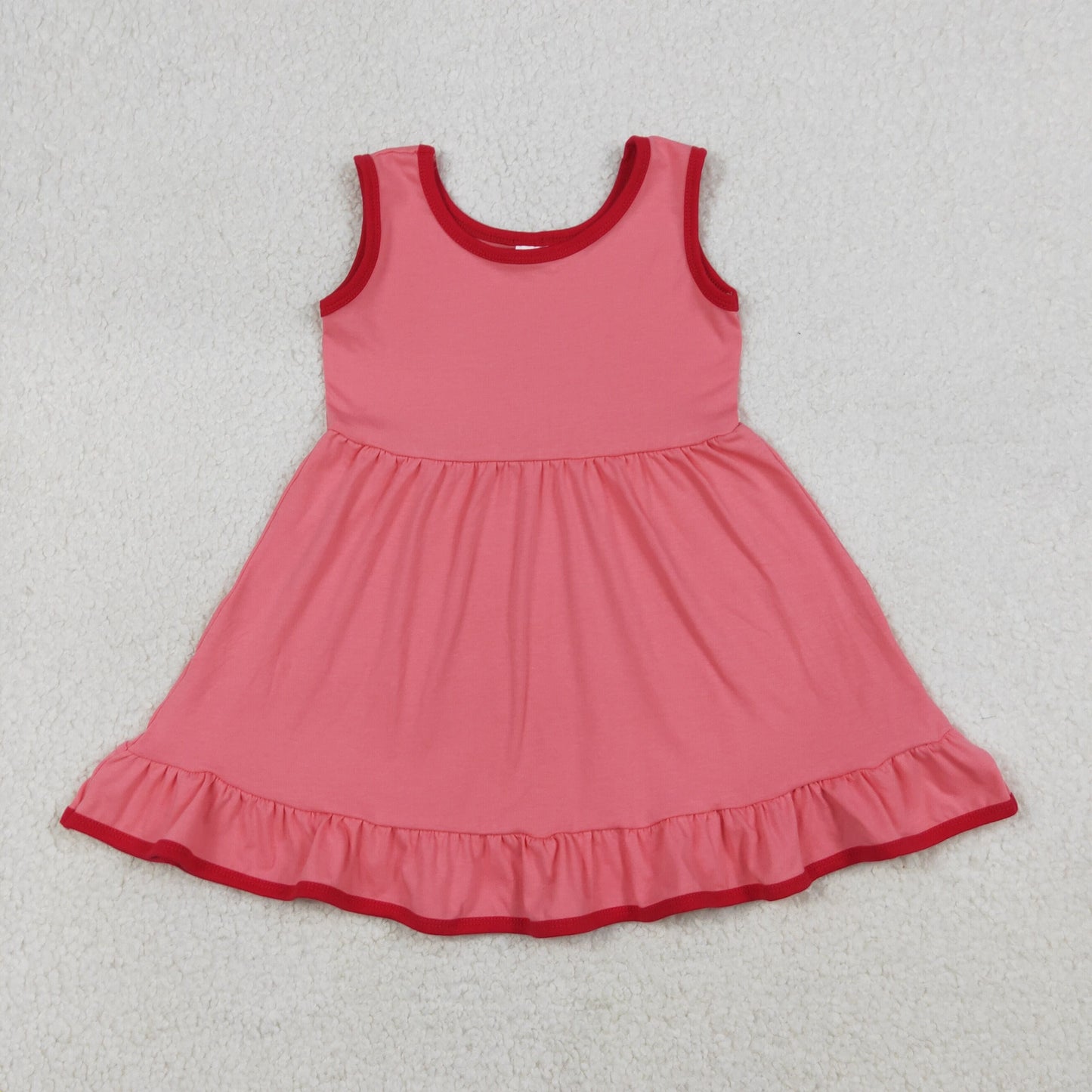 Sibling Baby Girls Sleeveless Ruffle Knee Length Summer Dresses