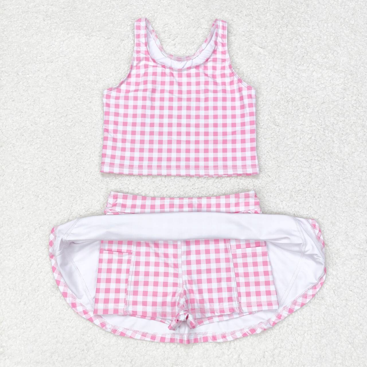 Sibling Baby Girls Colorful Tie Dye Floral Top Short Skirts Active Wear Summer Clothes Sets