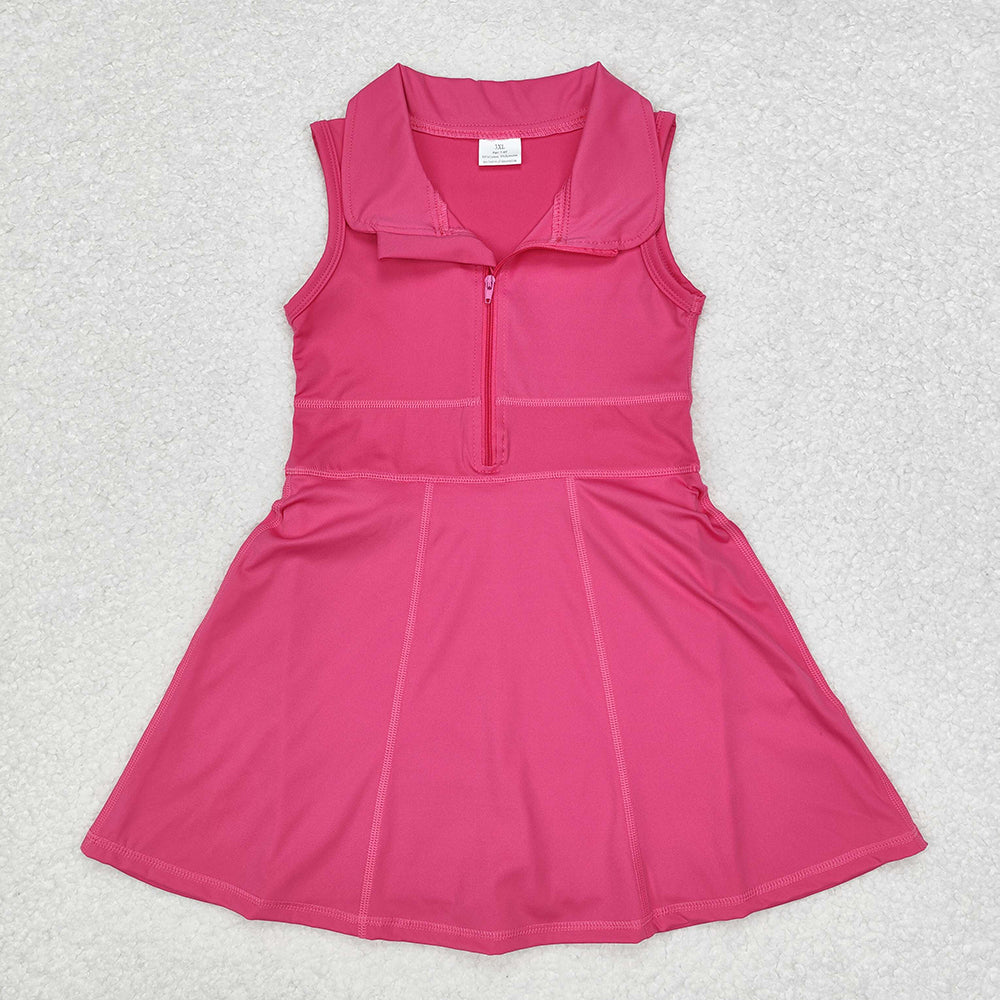 Sibling 8 Colors Baby Girls Athletic Zip Active Wear Work Out Dresses