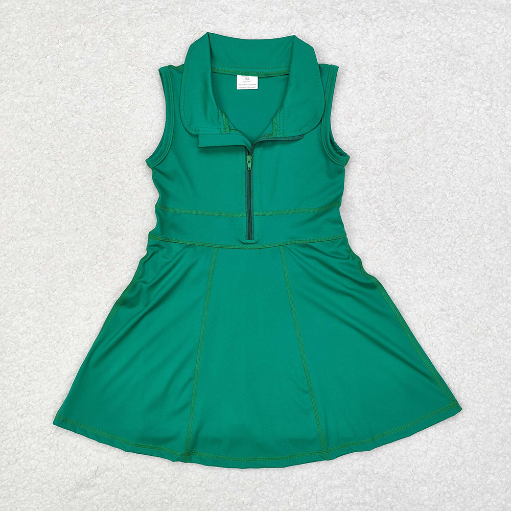Sibling 8 Colors Baby Girls Athletic Zip Active Wear Work Out Dresses