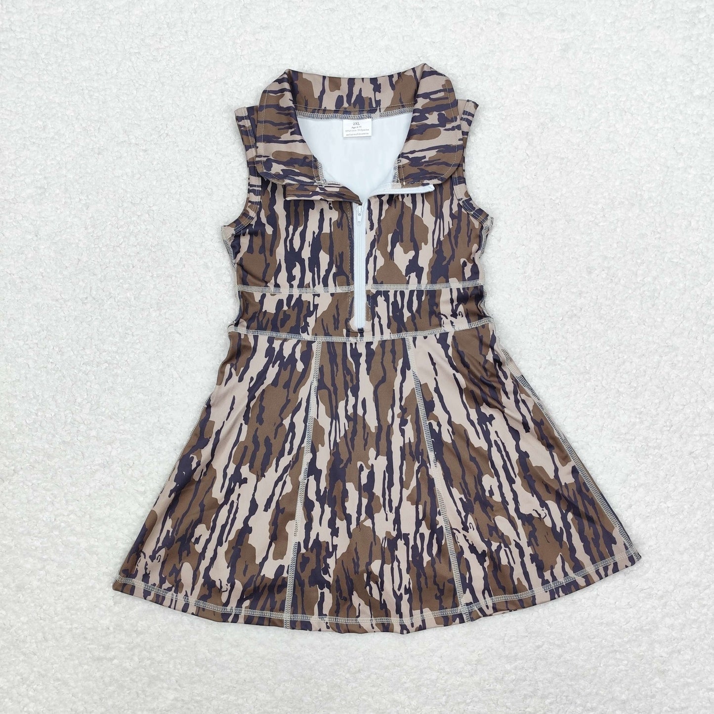 GSD1383 toddler girl clothes bottomland camouflage  summer yoga dresses