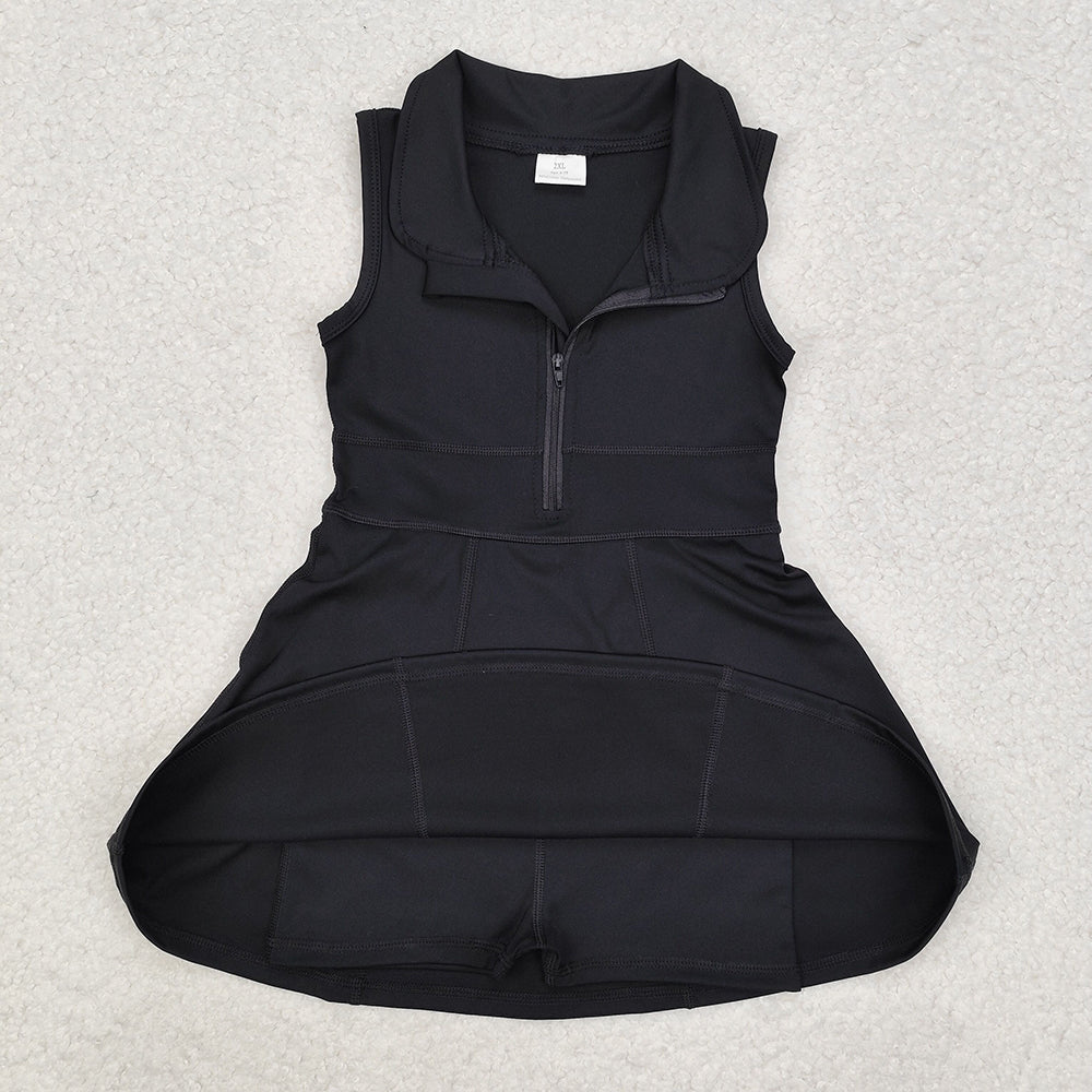 Sibling 8 Colors Baby Girls Athletic Zip Active Wear Work Out Dresses