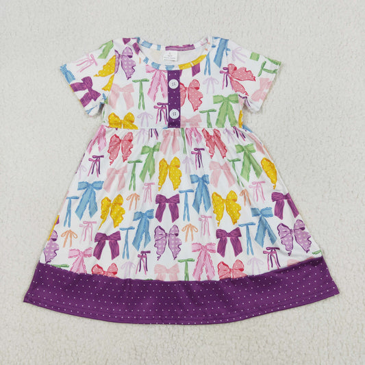 GSD1834   toddler clothes bows baby girl summer dress