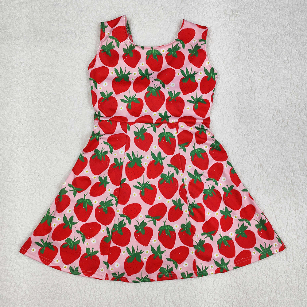 Sibling Baby Girls Colorful Flowers Active Yoga Active Knee Length Dresses