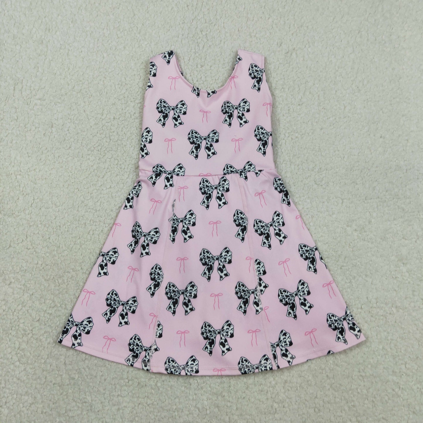 Sibling Baby Girls Colorful Flowers Active Yoga Active Knee Length Dresses