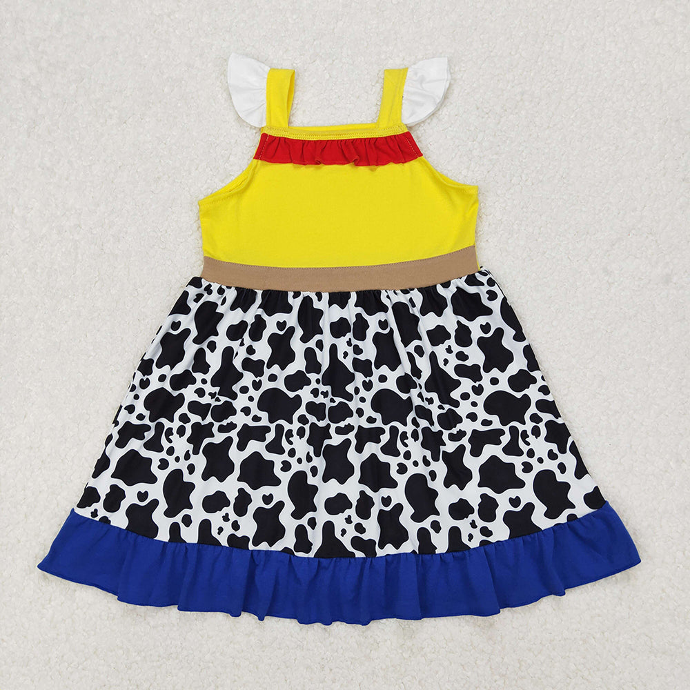 Sibling 8 Colors Baby Girls Princess Cosplay Knee Length Dresses