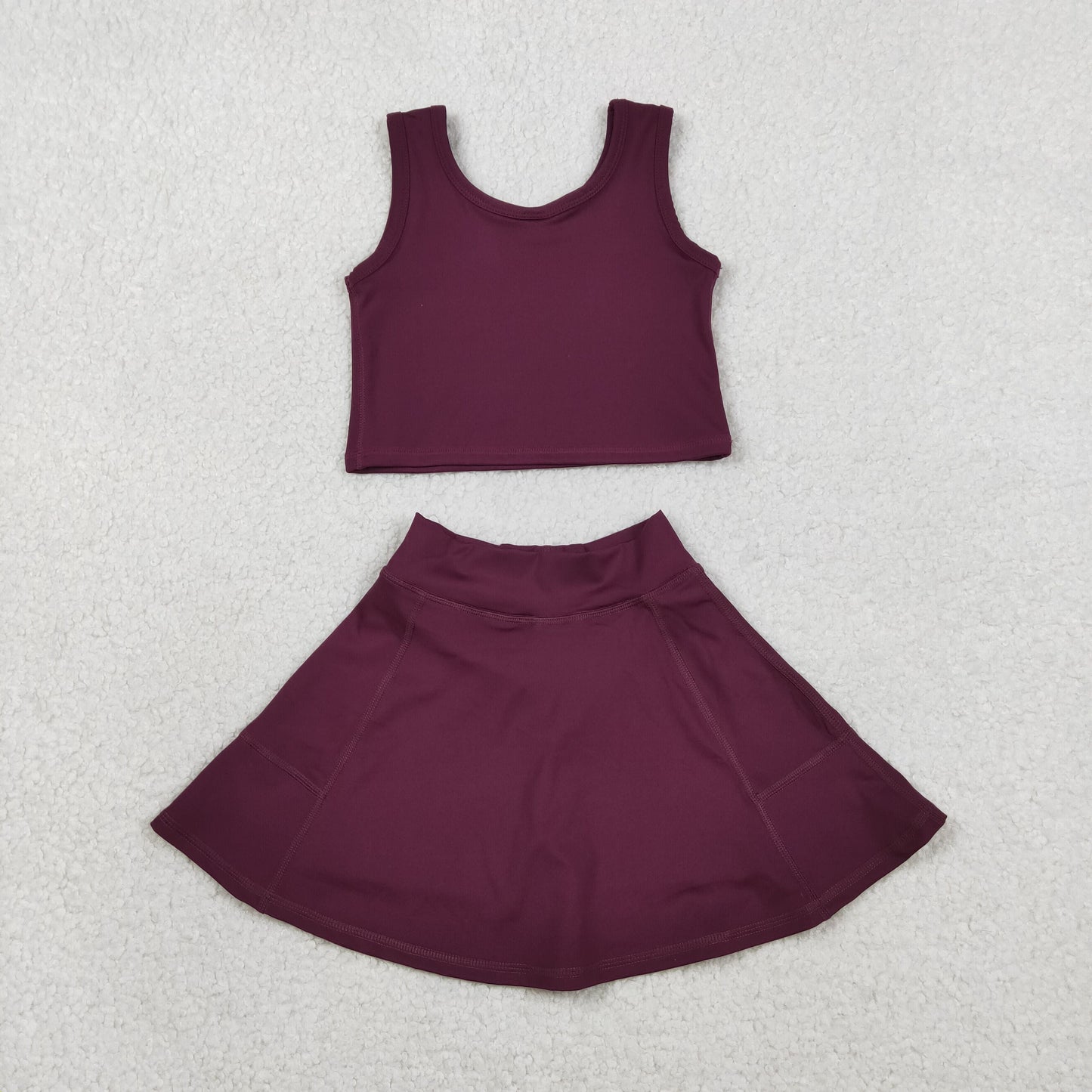 Sibling Baby Girls Colorful Vests Skirt Shorts Yoga Active Clothes Sets