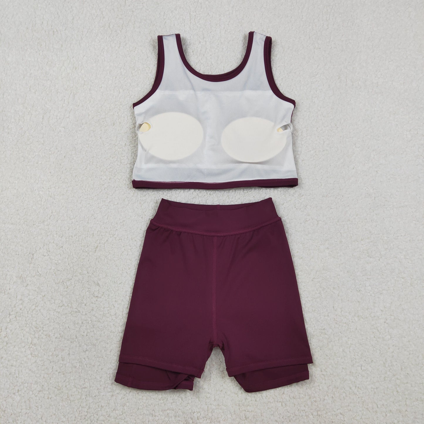 Sibling Baby Girls Colorful Vests Skirt Shorts Yoga Active Clothes Sets