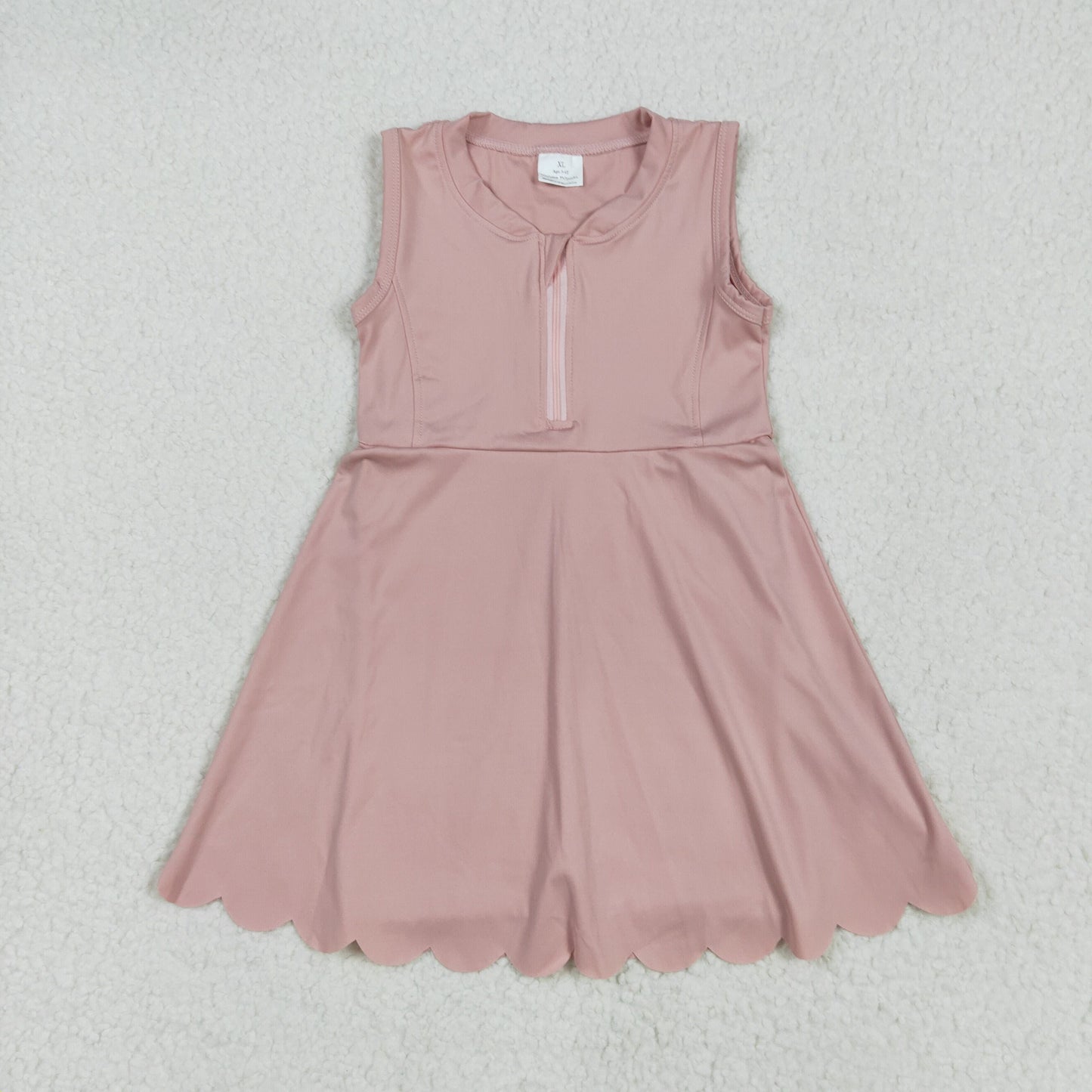 Sibling Baby Girls Yoga Zip Active Wear Skort Knee Length Dresses