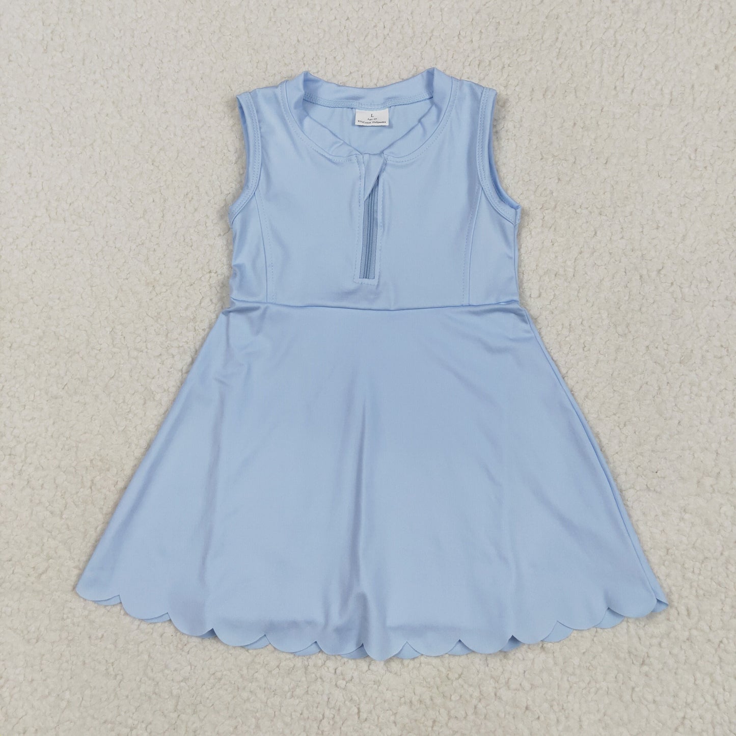 Sibling Baby Girls Yoga Zip Active Wear Skort Knee Length Dresses