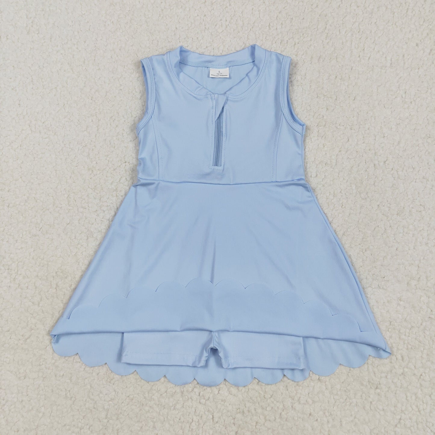 Sibling Baby Girls Yoga Zip Active Wear Skort Knee Length Dresses