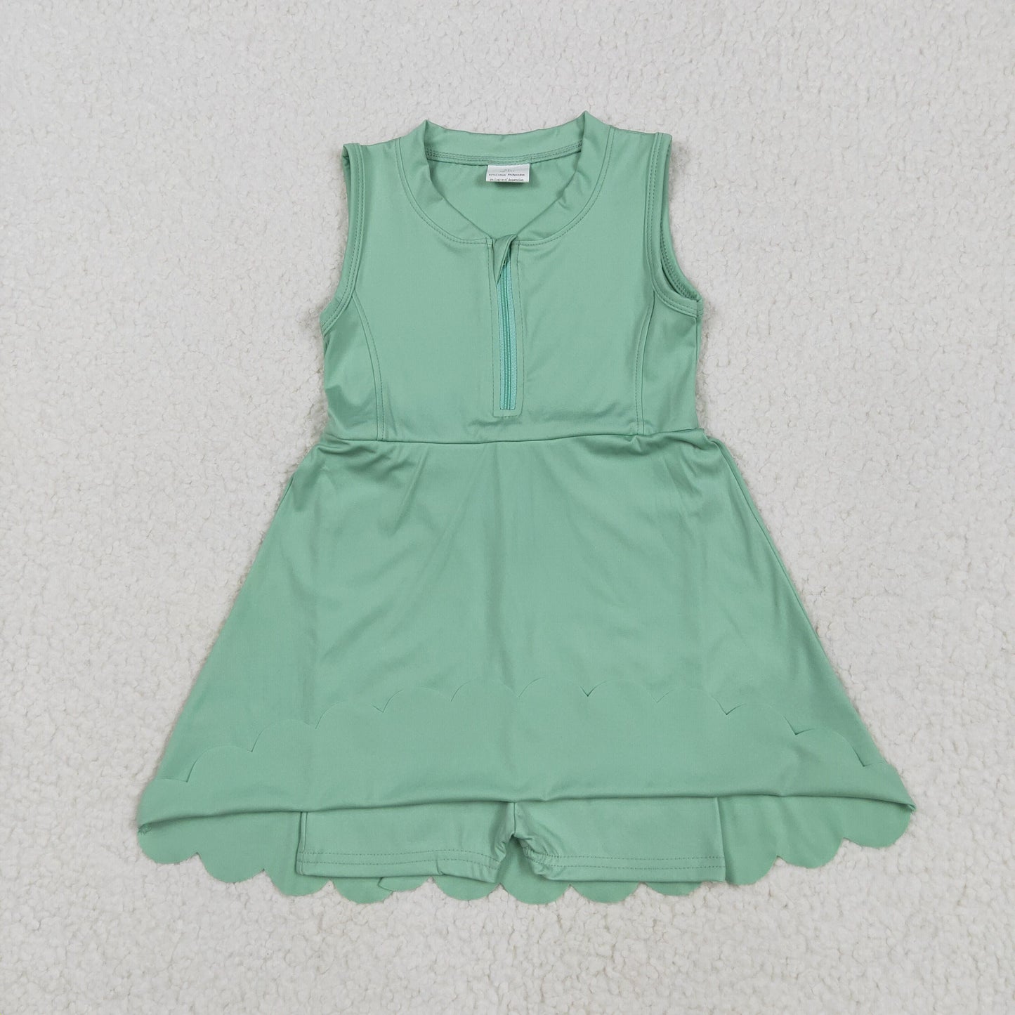 Sibling Baby Girls Yoga Zip Active Wear Skort Knee Length Dresses