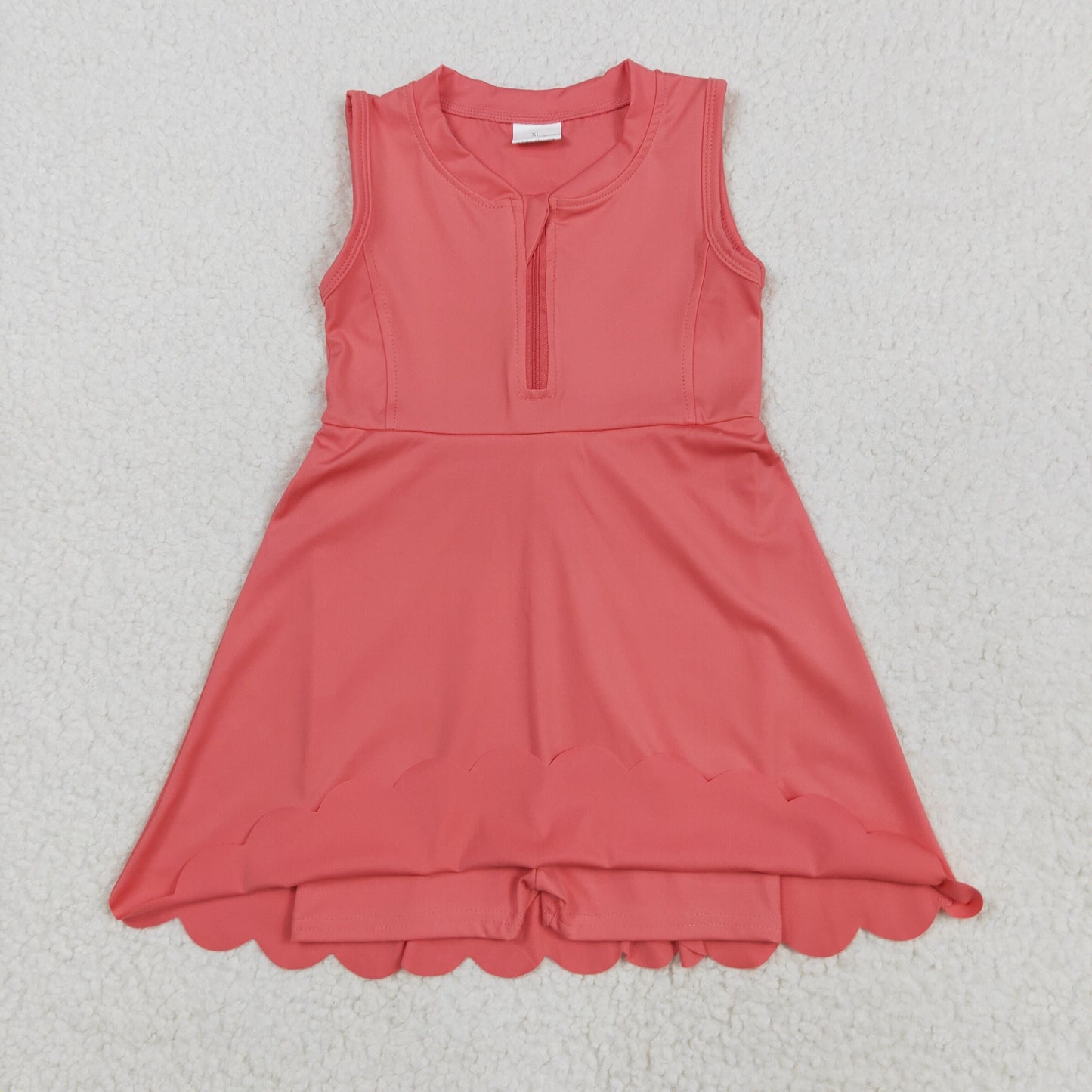 Sibling Baby Girls Yoga Zip Active Wear Skort Knee Length Dresses
