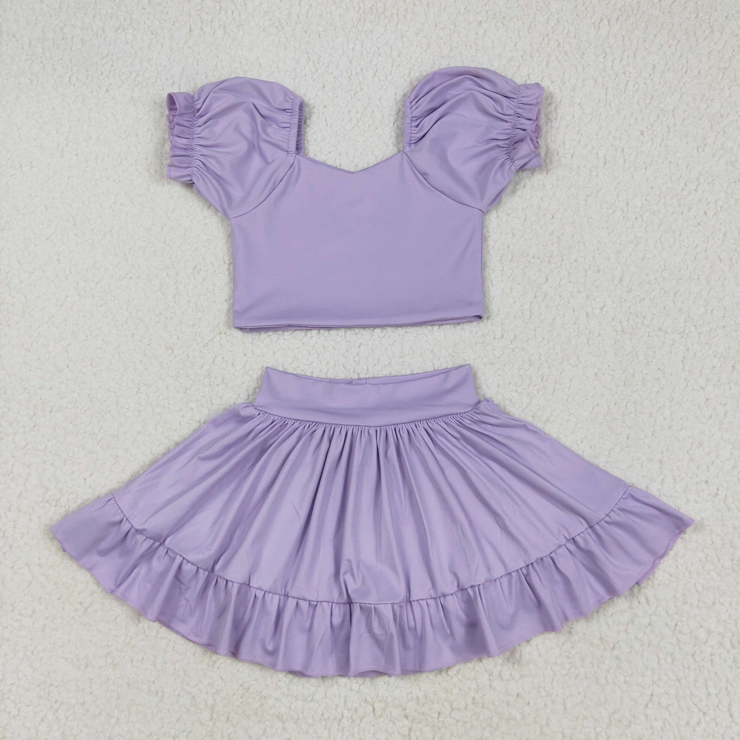 Sibling Baby Girls Yoga Shirt Skort Active Wear Clothes Sets