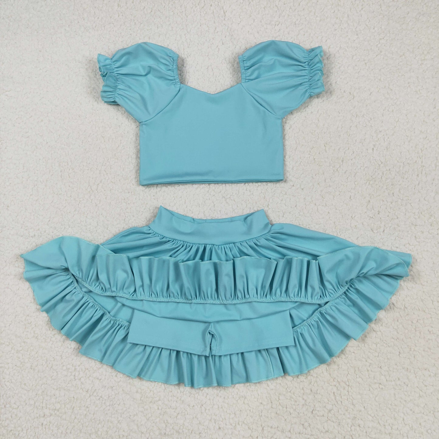 Sibling Baby Girls Shirts Skirt Shorts Bottom Yoga Active Clothes Sets