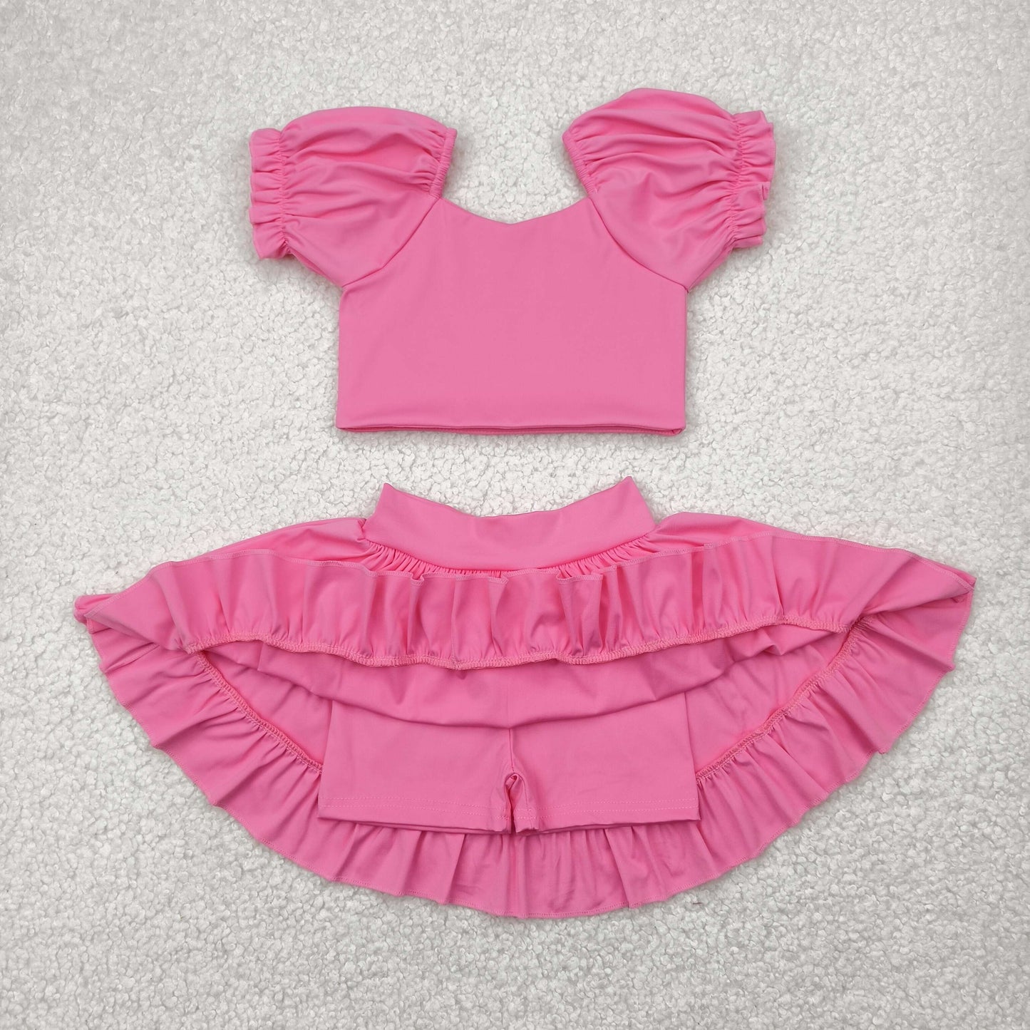 Sibling Baby Girls Shirts Skirt Shorts Bottom Yoga Active Clothes Sets
