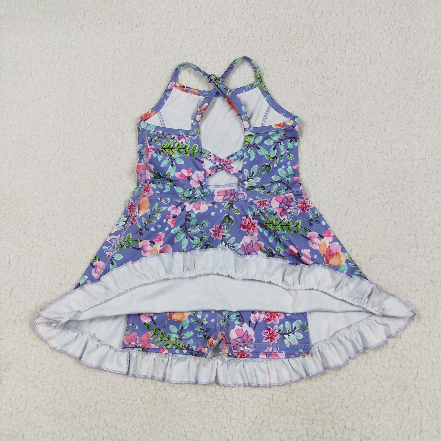 Sibling Baby Girls Straps Sports Wear Yoga Athletic Knee Length Dresses