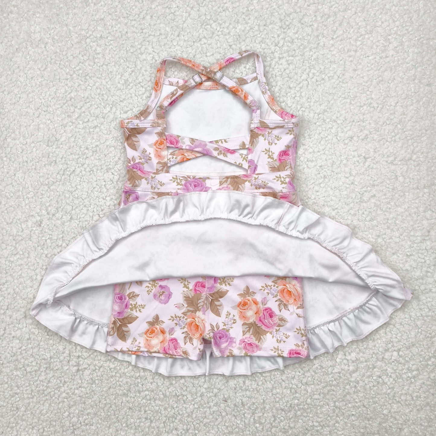Sibling Baby Girls Straps Sports Wear Yoga Athletic Knee Length Dresses