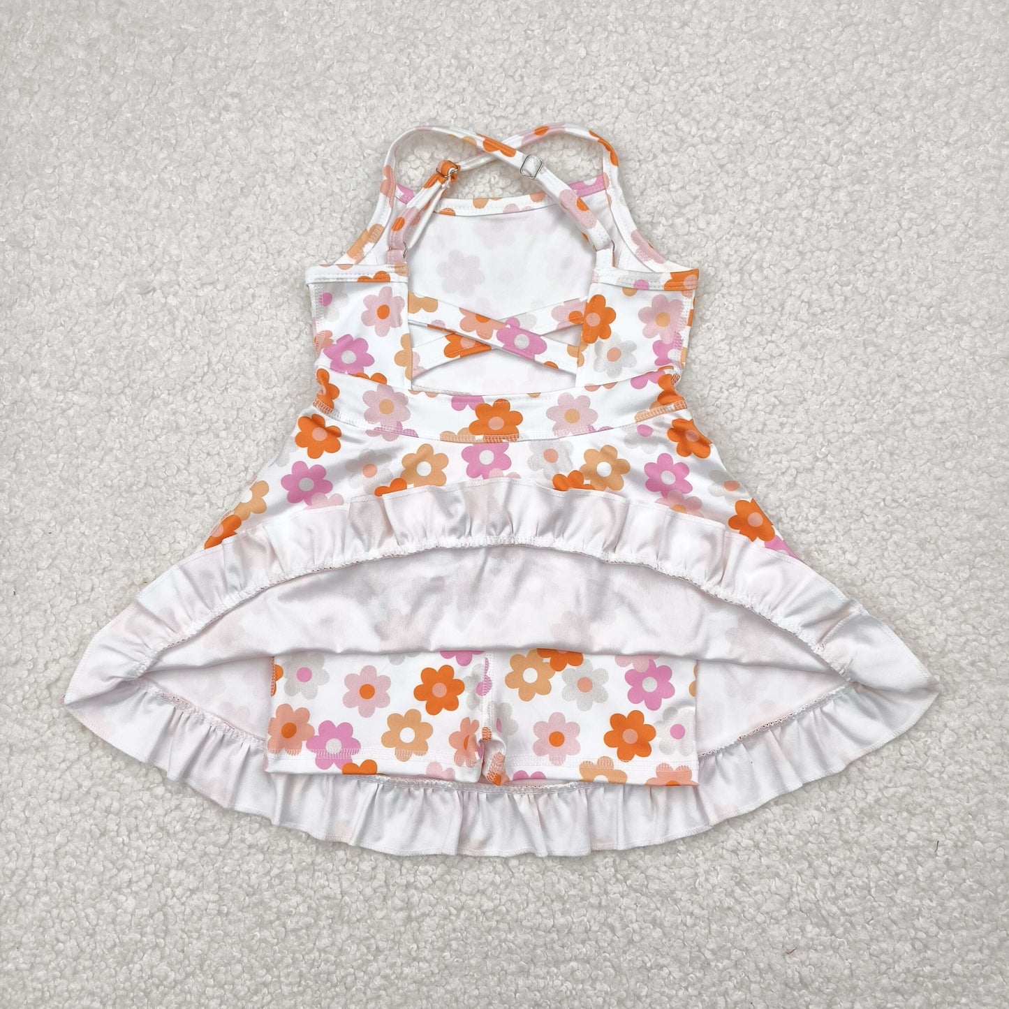 Sibling Baby Girls Straps Sports Wear Yoga Athletic Knee Length Dresses