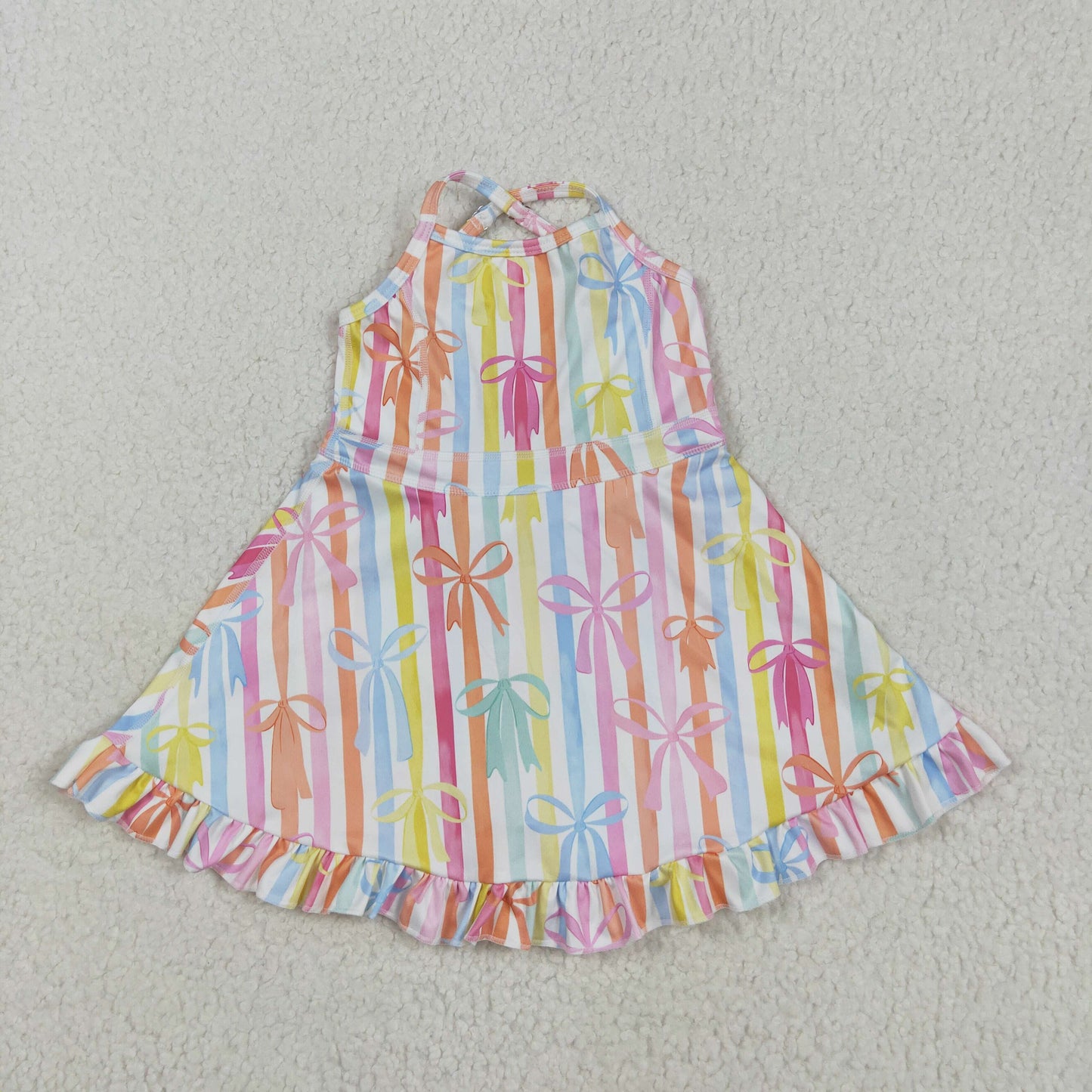 Sibling Baby Girls Straps Sports Wear Yoga Athletic Knee Length Dresses