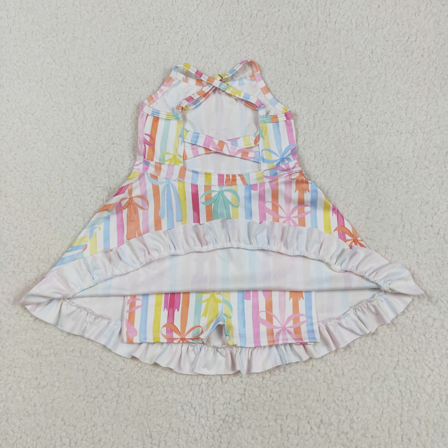 Sibling Baby Girls Straps Sports Wear Yoga Athletic Knee Length Dresses