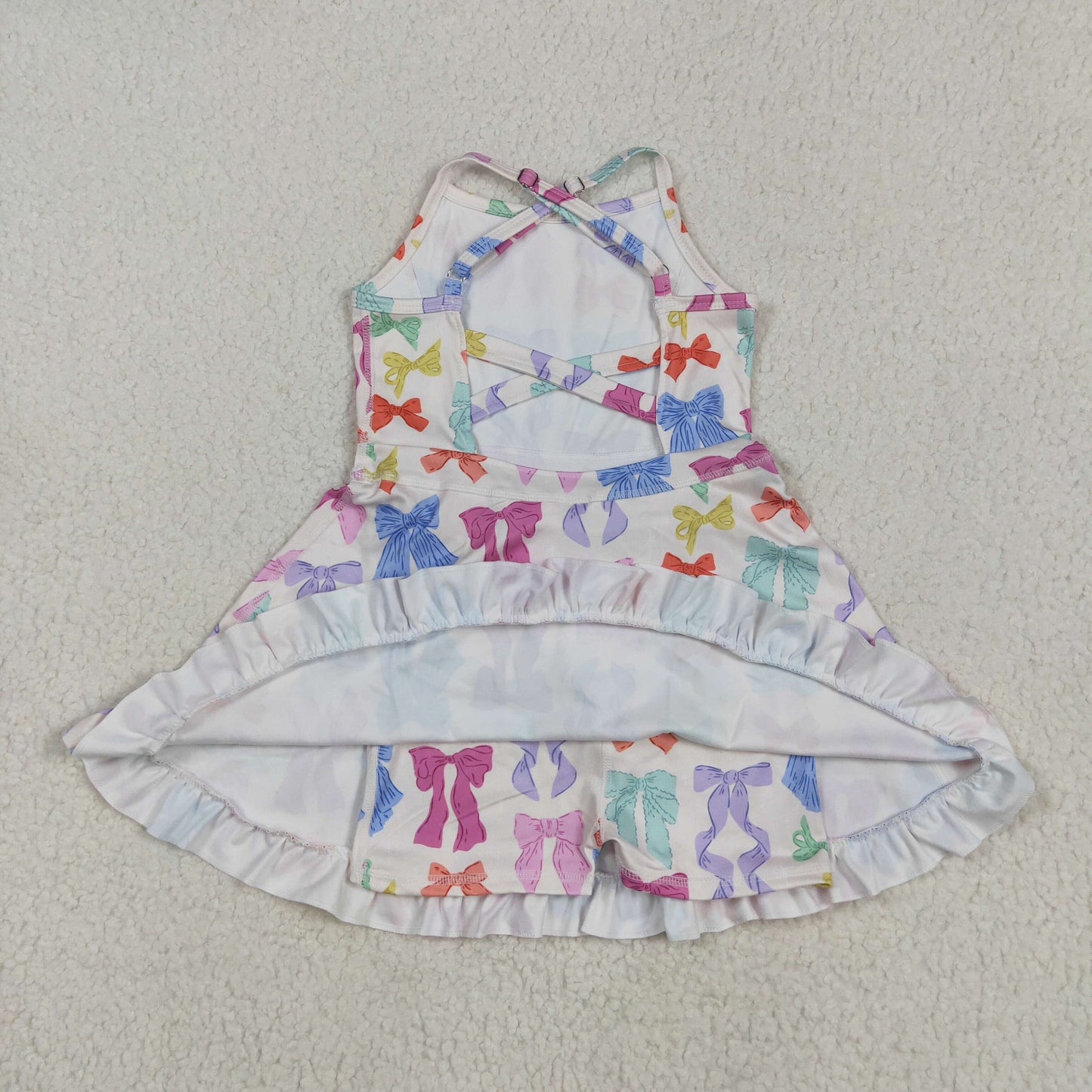 Sibling Baby Girls Straps Sports Wear Yoga Athletic Knee Length Dresses