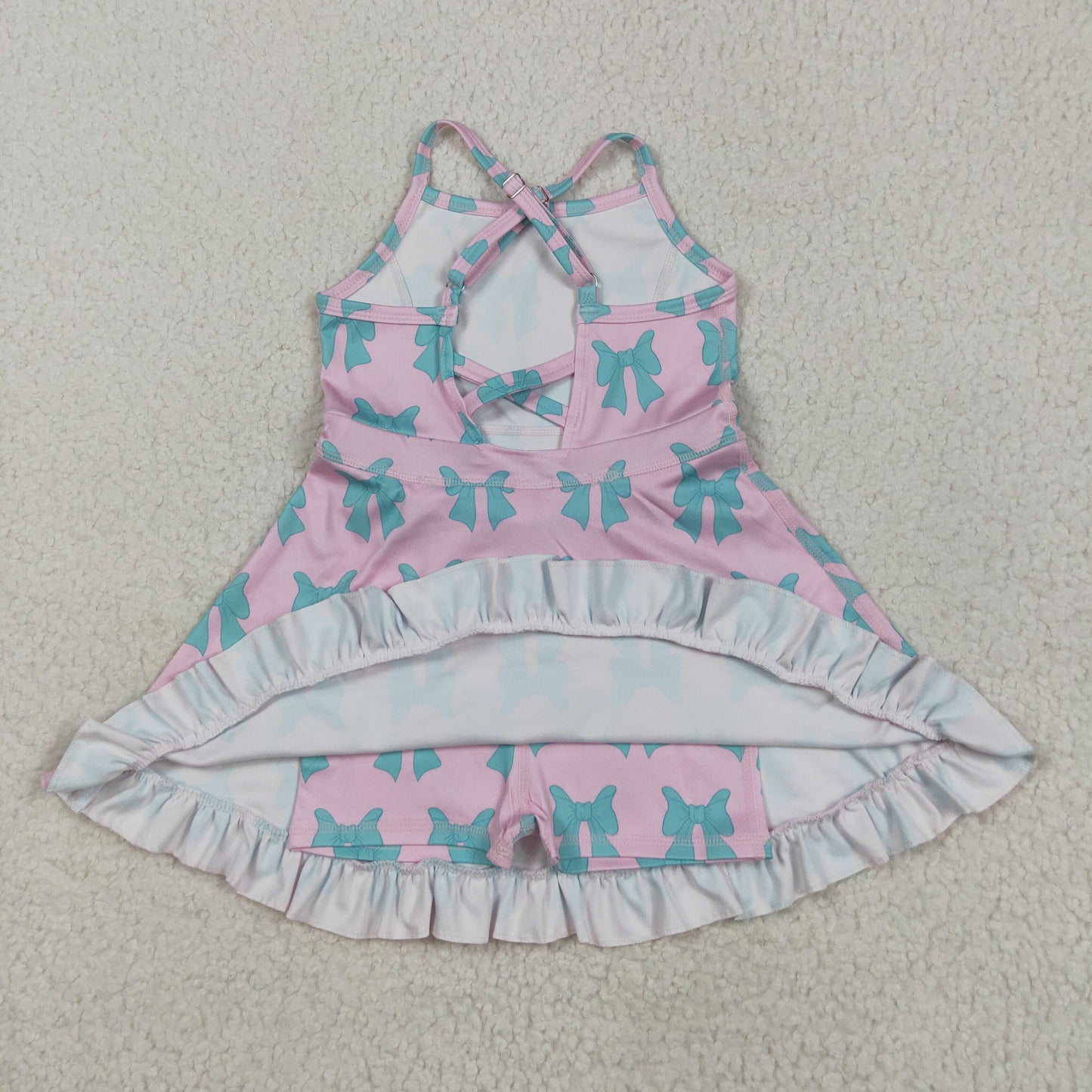 Sibling Baby Girls Straps Sports Wear Yoga Athletic Knee Length Dresses