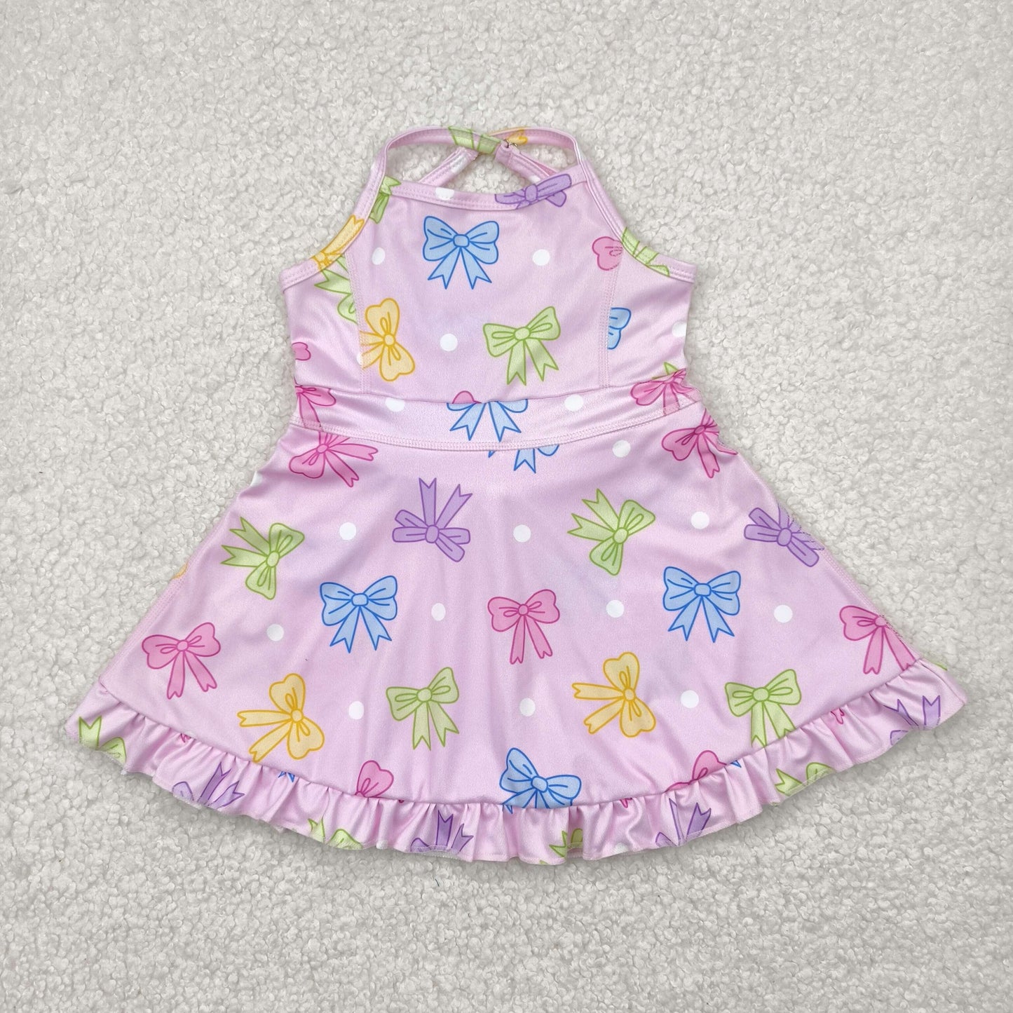 Sibling Baby Girls Straps Sports Wear Yoga Athletic Knee Length Dresses
