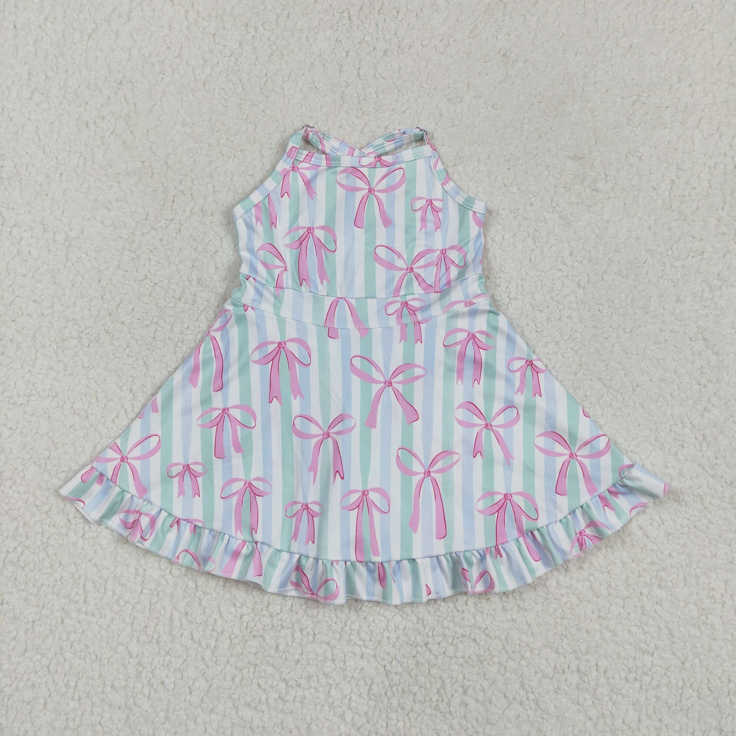 Sibling Baby Girls Straps Sports Wear Yoga Athletic Knee Length Dresses