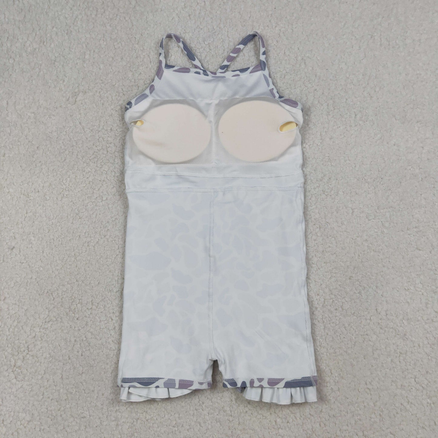 GSD2308 toddler girl clothes old school camouflage athletic summer yoga dresses