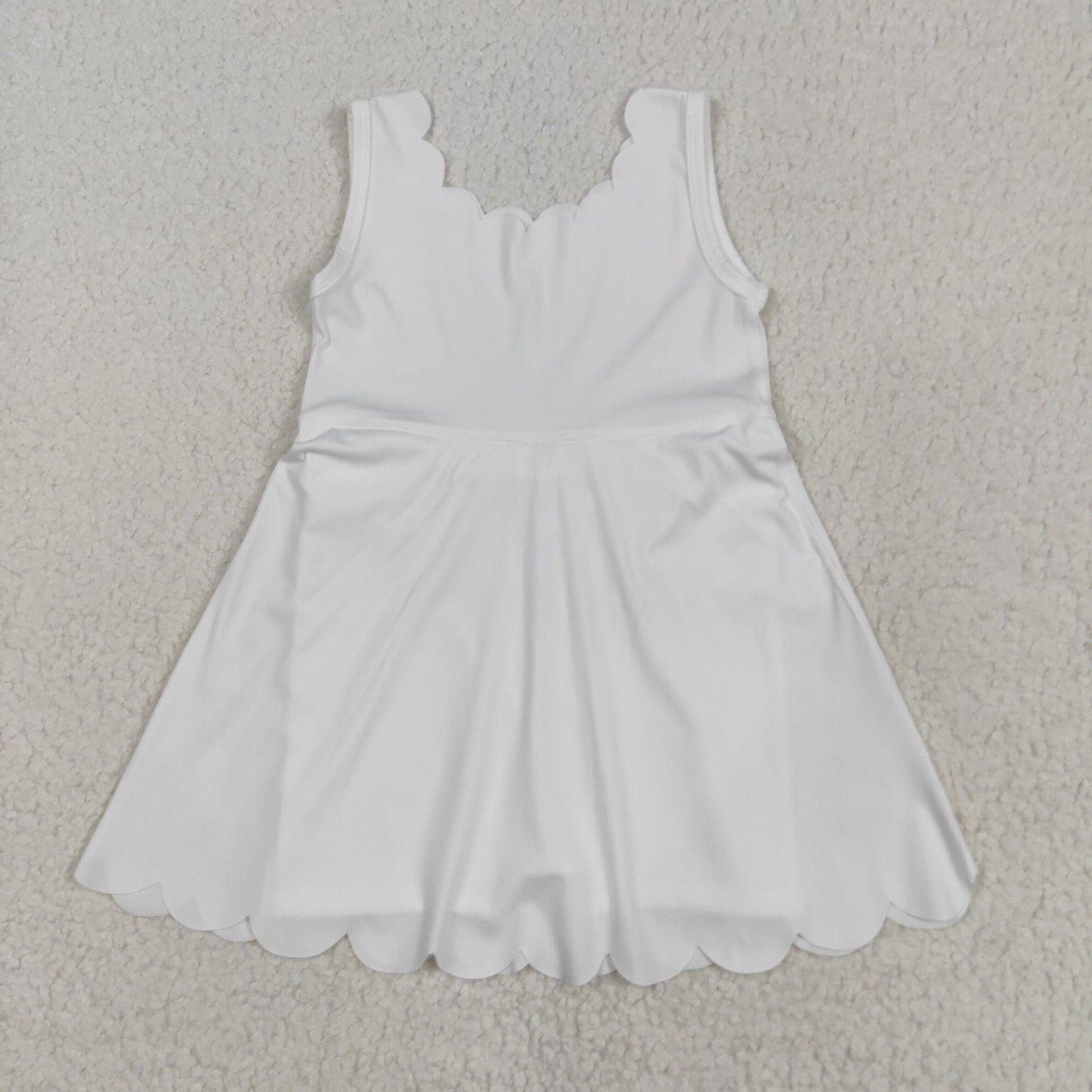 Sibling Baby Girls Sleeveless Activity Wear Yoga Ruffle Knee Length Dresses