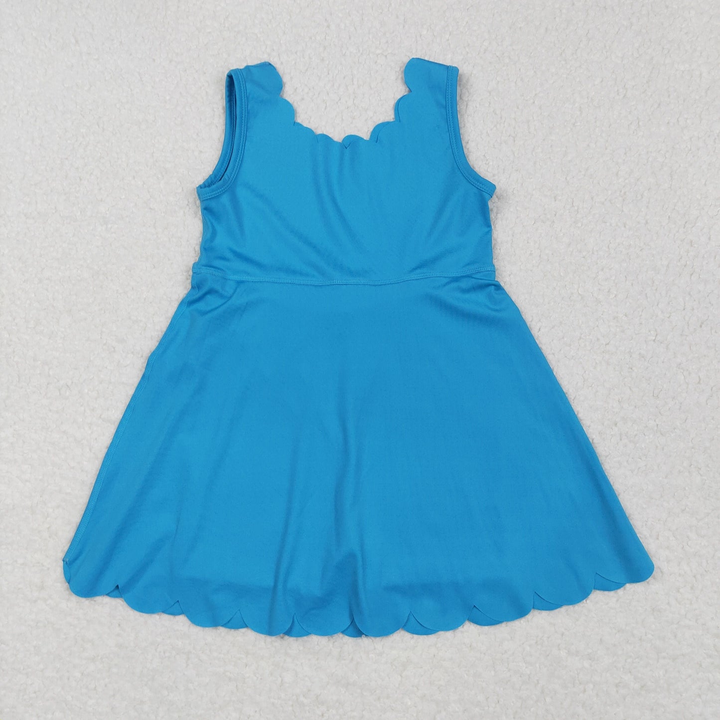 Sibling Baby Girls Sleeveless Activity Wear Yoga Ruffle Knee Length Dresses