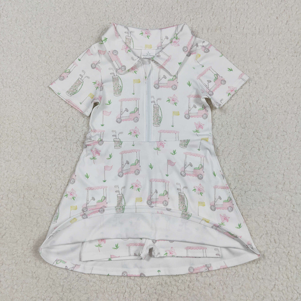 GSD2410 toddler girl clothes Sleeveless Golf athletic summer yoga dresses