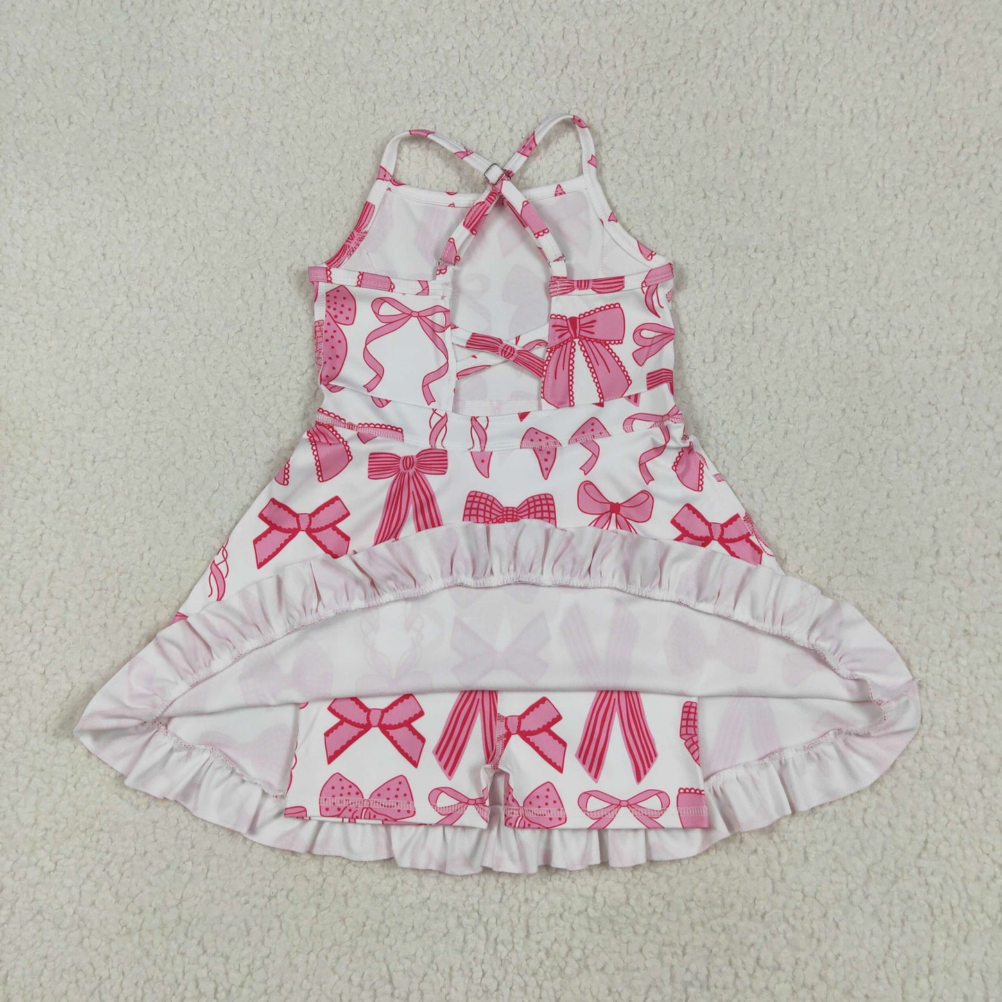 Sibling Baby Girls Straps Sports Wear Yoga Athletic Knee Length Dresses