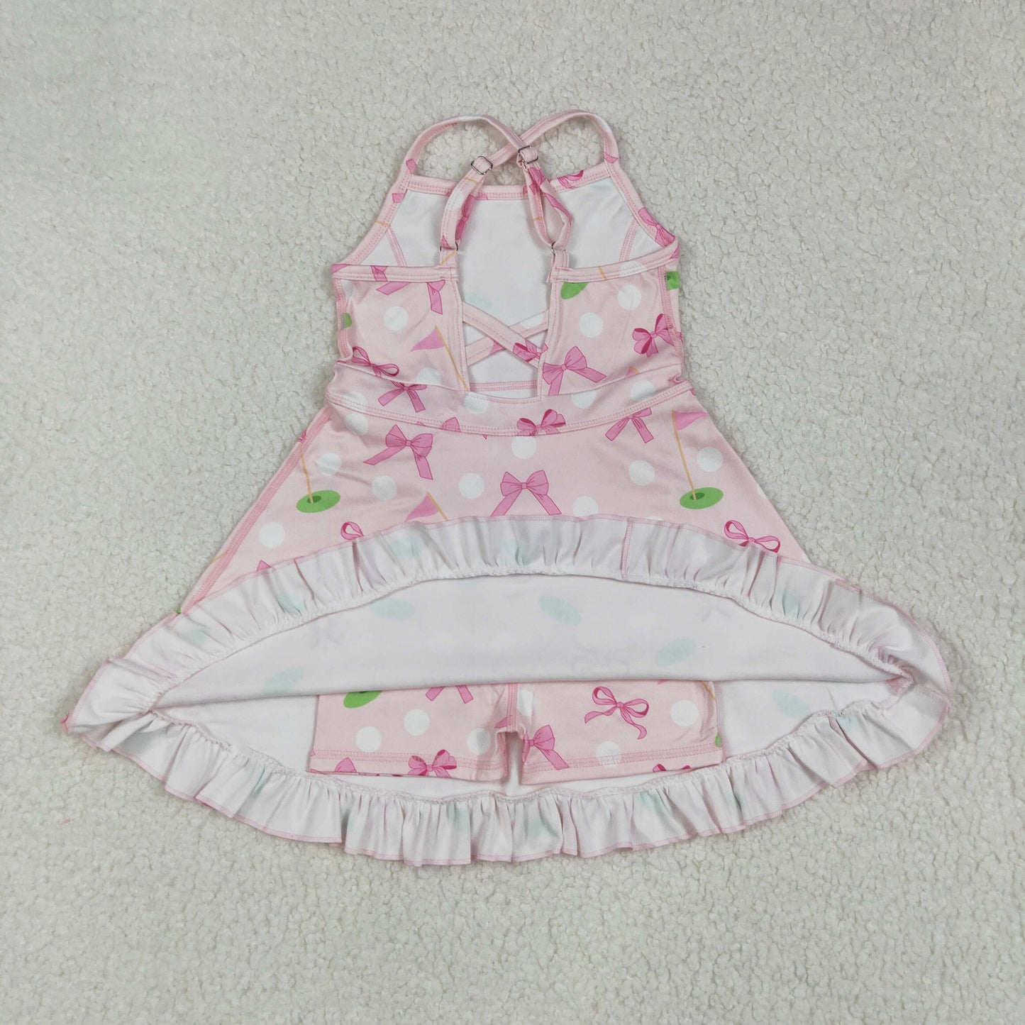Sibling Baby Girls Straps Sports Wear Yoga Athletic Knee Length Dresses