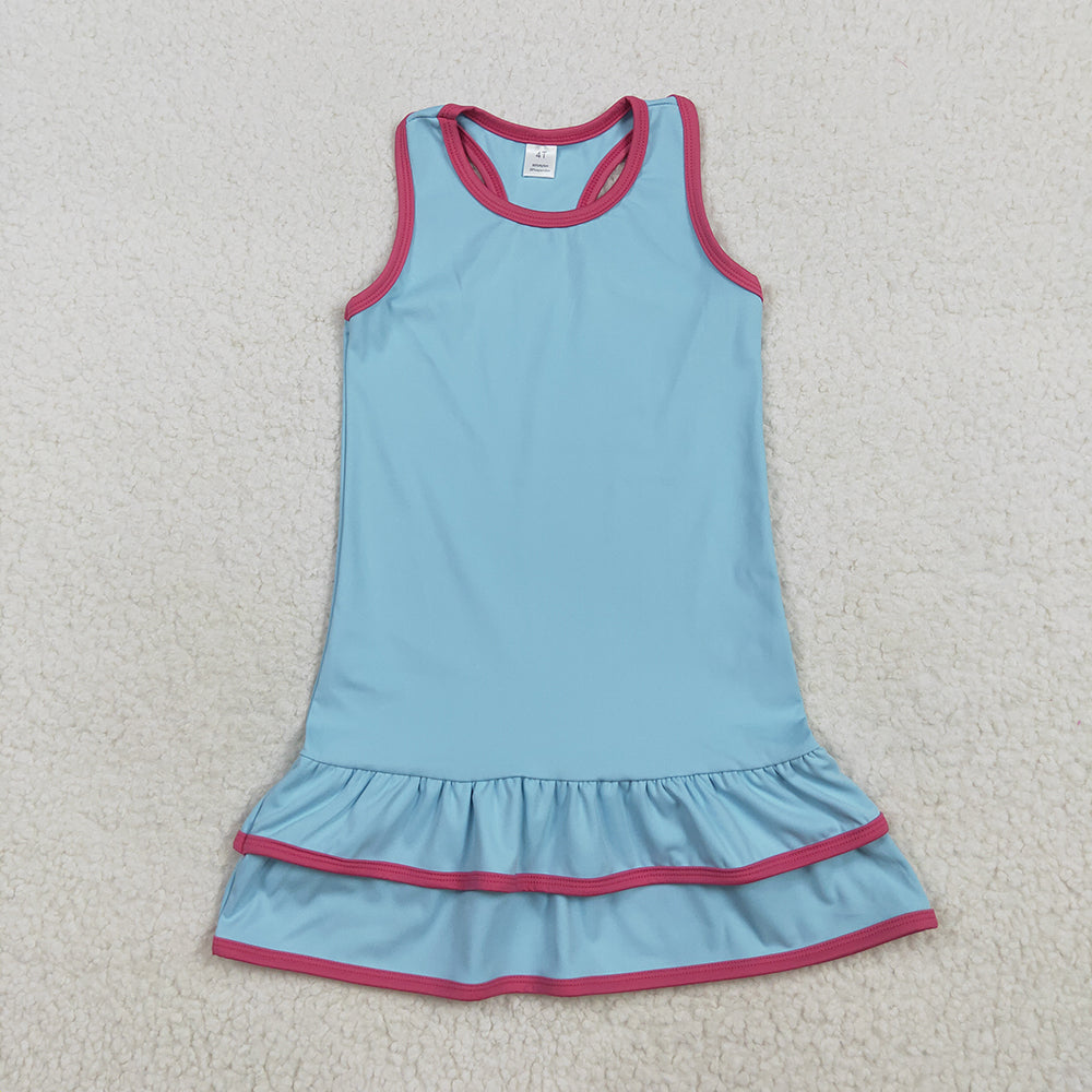 Sibling Baby Girls Sleeveless Yoga Knee Length Dresses