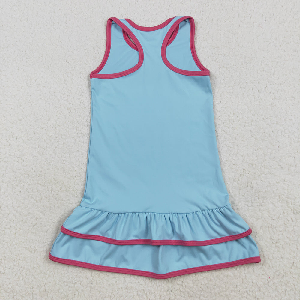 Sibling Baby Girls Sleeveless Yoga Knee Length Dresses