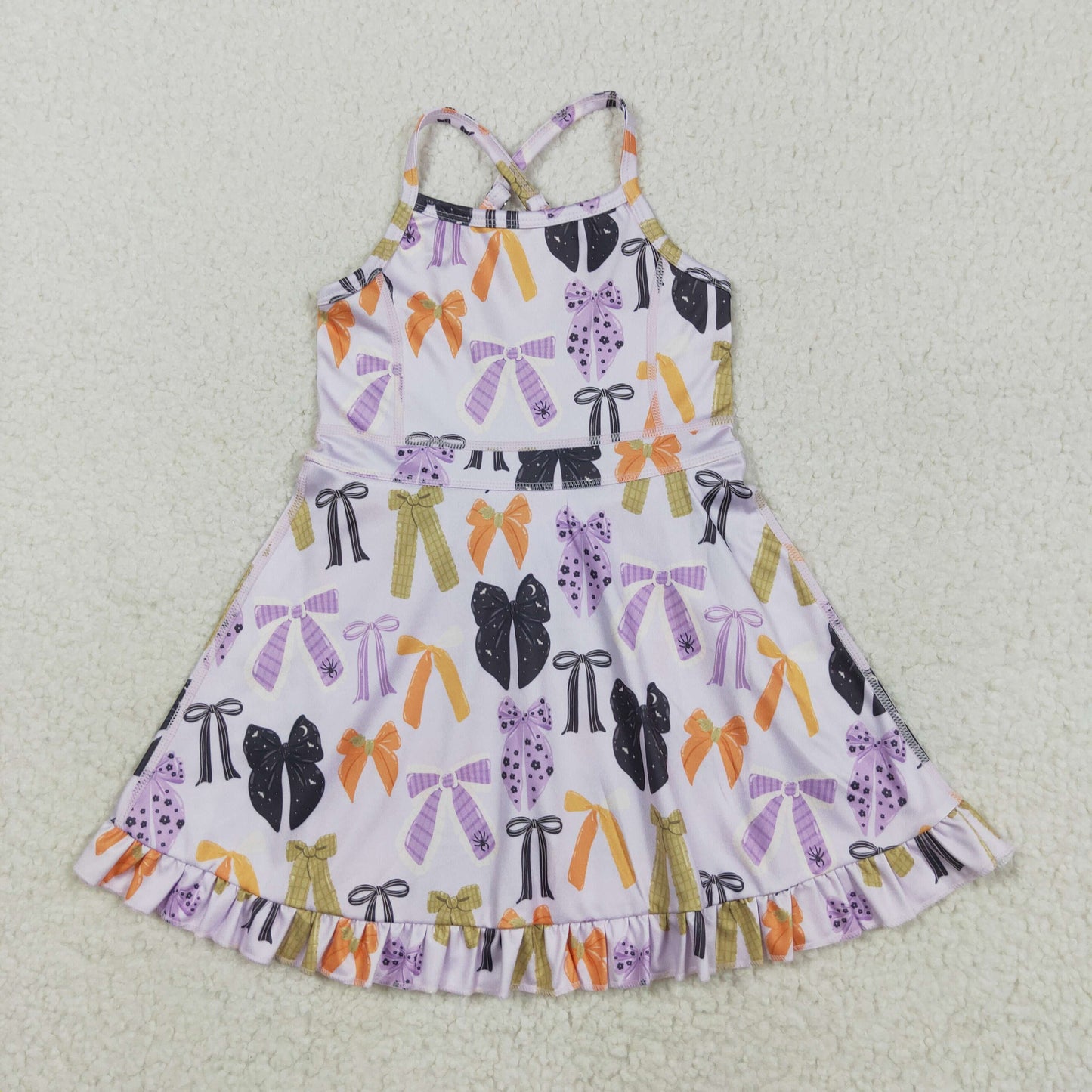 Sibling Baby Girls Straps Sports Wear Yoga Athletic Knee Length Dresses