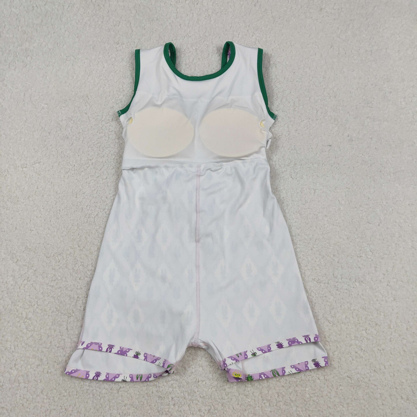 GSD2869 Baby Girls Mardigras Crayfishes Checked Yoga Active Shorts Knee Length Dress