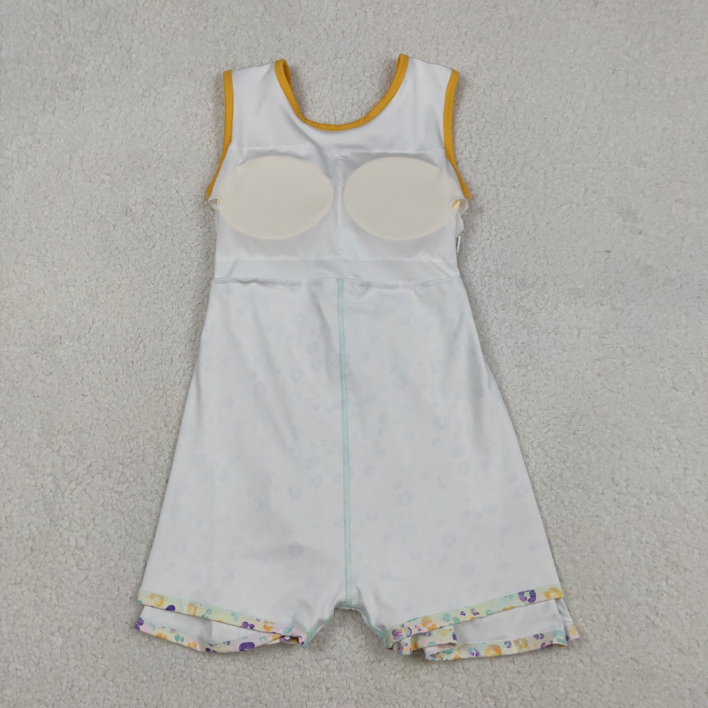 GSD2870 Baby Girls Mardigras Leopard Yoga Active Shorts Knee Length Dresses