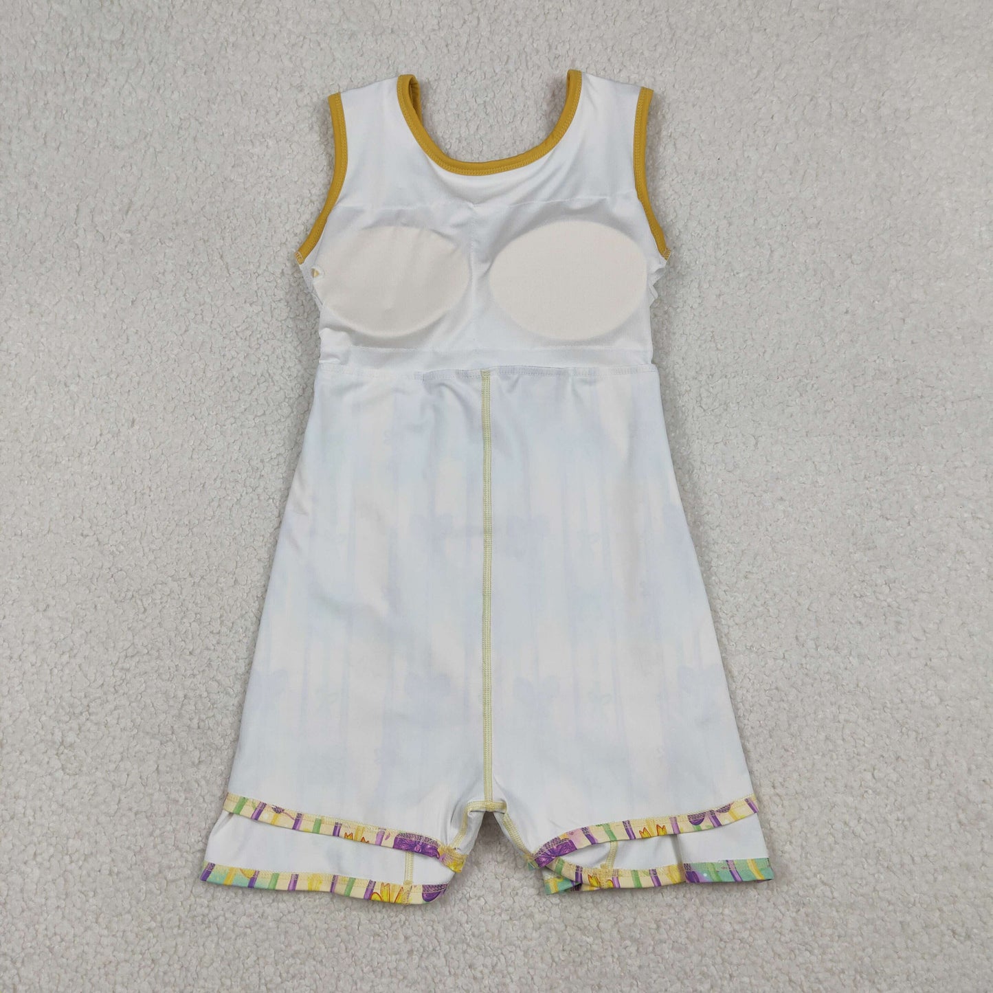 GSD2948 Baby Girls Bows Stripe Mardigras Yoga Active Shorts Knee Length Dresses