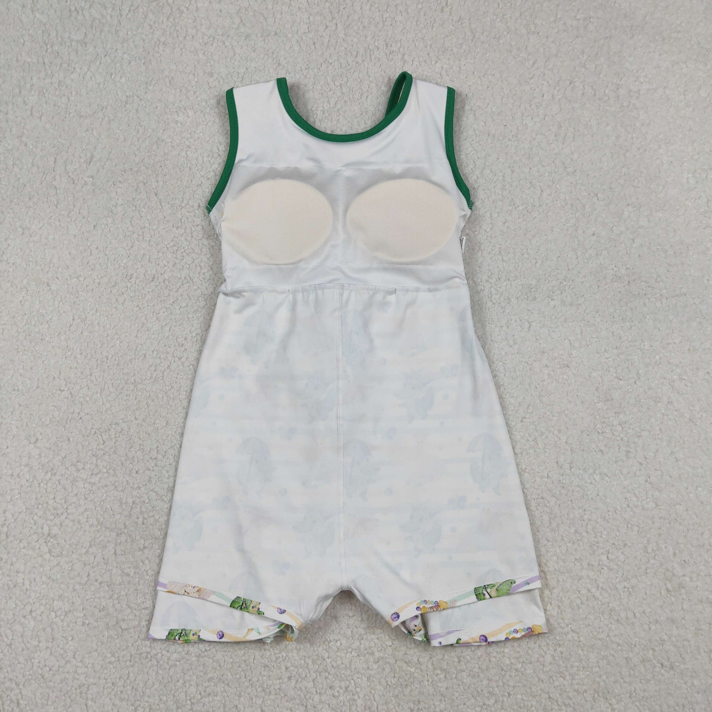GSD2950 Baby Girls Crown Anchors Stripe Mardigras Yoga Active Shorts Knee Length Dress