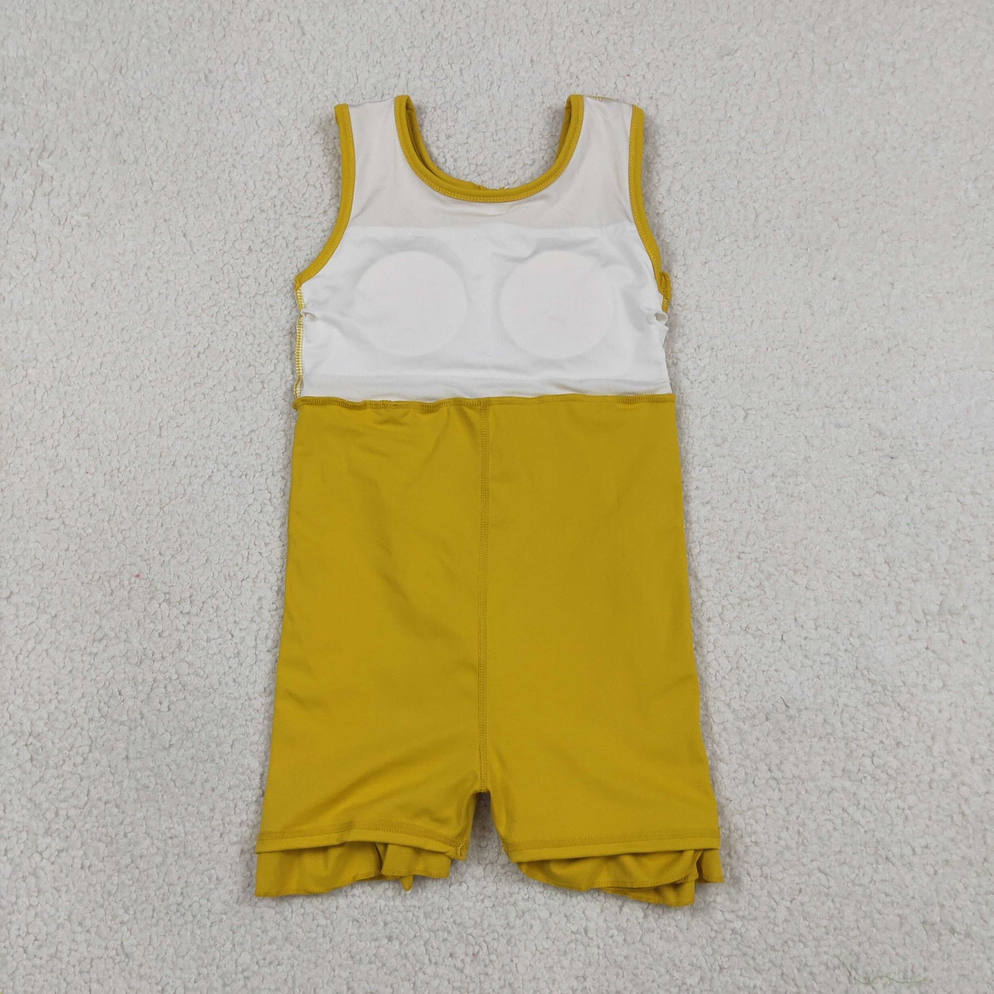Sibling Baby Girls Sleeveless Yoga Active Shorts Ruffle Knee Length Dresses